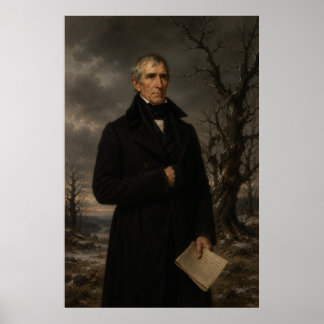 Póster Paisaje invernal de William Henry Harrison