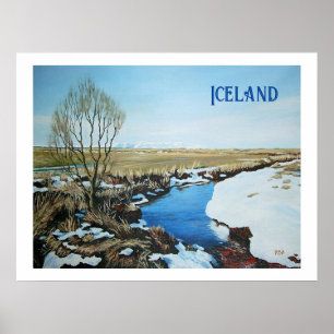 Póster Paisaje islandés por Pola.B.Alex Poster