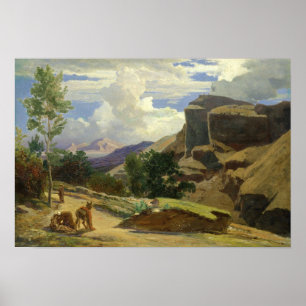 Póster Paisaje italiano
