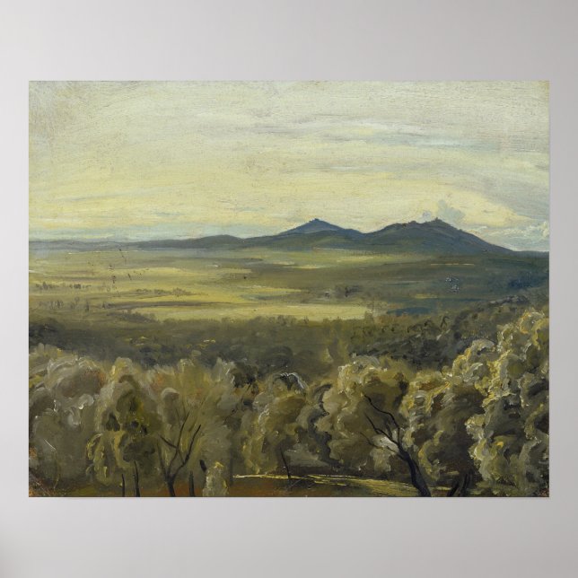 Póster Paisaje italiano, 1833 (Frente)