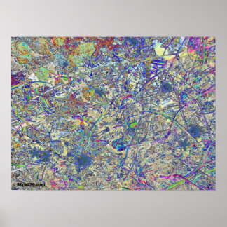 Póster Paisaje loco