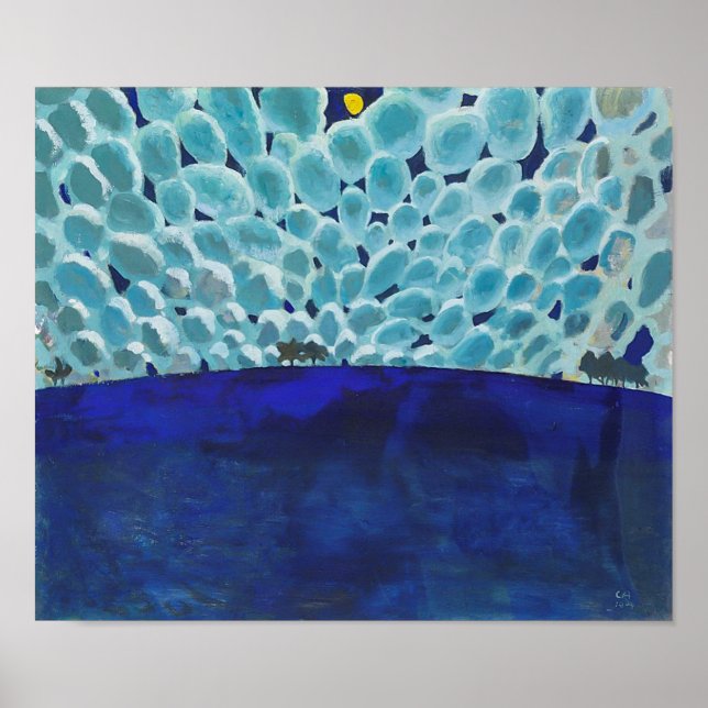 Póster Paisaje lunar | Cuno Amiet | (Frente)