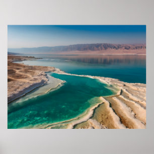 Póster paisaje Mar Muerto Israel