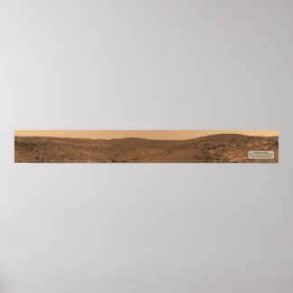 Póster Paisaje marciano (panorámica seminolar, ancho comp