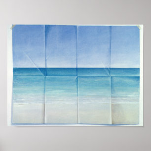Póster Paisaje marino 1984