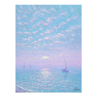 Póster Paisaje marino agradable