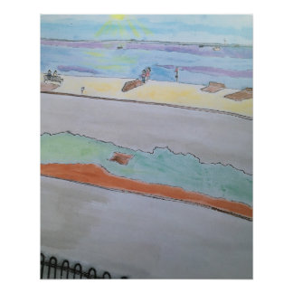 Póster Paisaje marino Essex/Westcliff