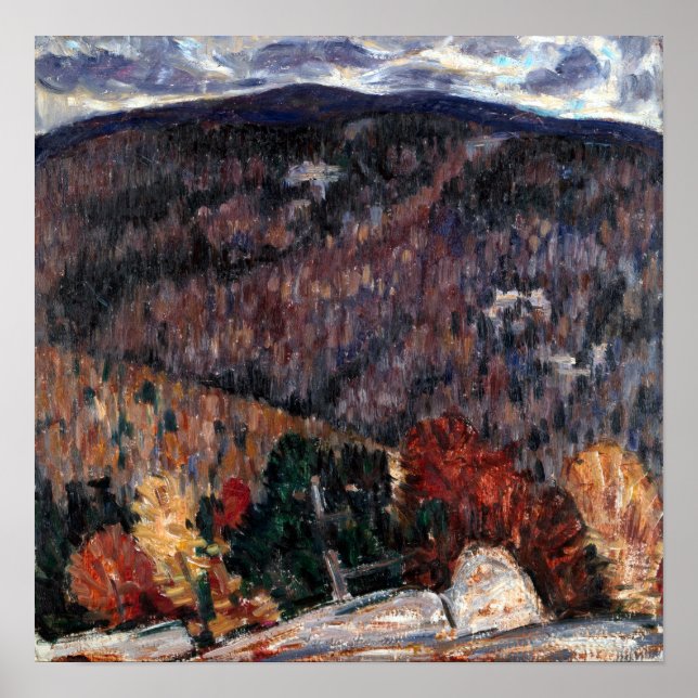 Póster Paisaje Marsden Hartley No. 25 (Frente)