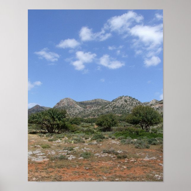 Póster Paisaje mediterráneo (Frente)