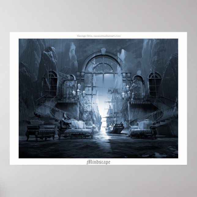 Póster Paisaje mental (Frente)