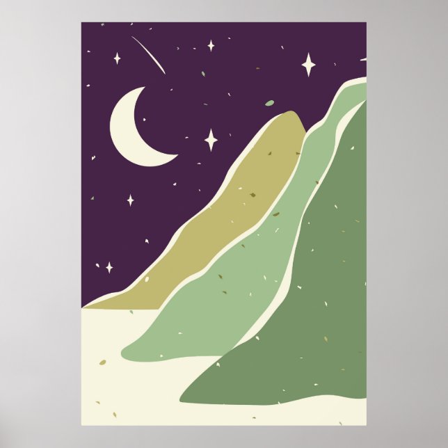 Póster Paisaje minimalista (Frente)