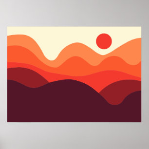 Póster Paisaje minimalista 190821(01)