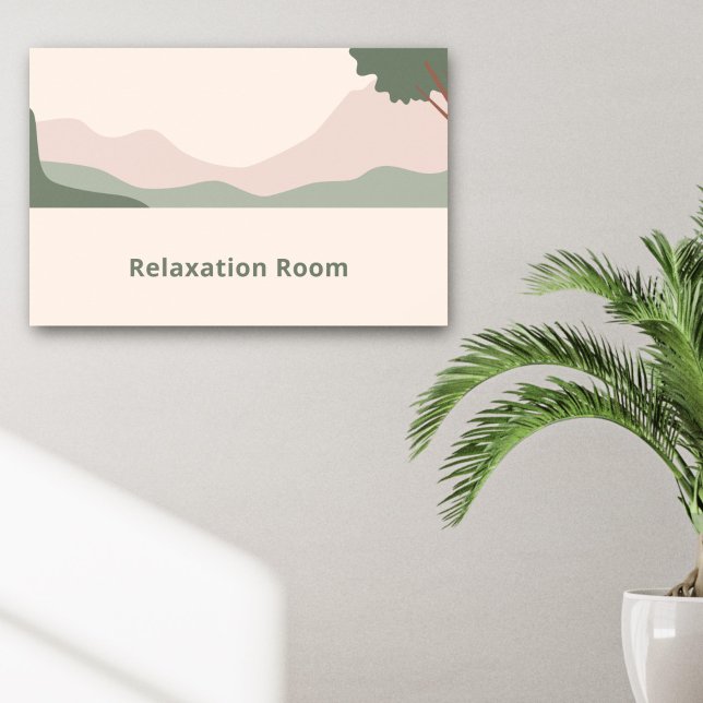 Póster Paisaje minimalista sereno (Minimalist Serene Landscape Poster)