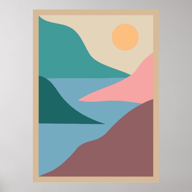 Póster Paisaje moderno (Frente)