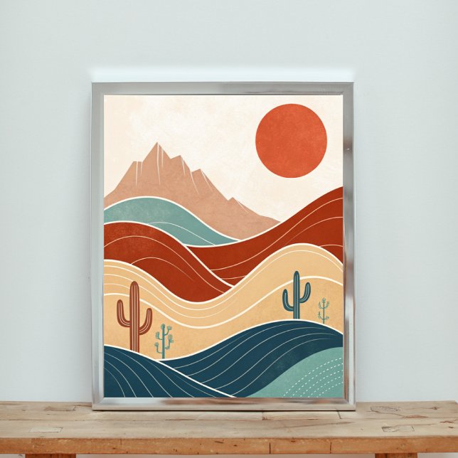 Póster Paisaje moderno del desierto de mediados de siglo (Subido por el creador)