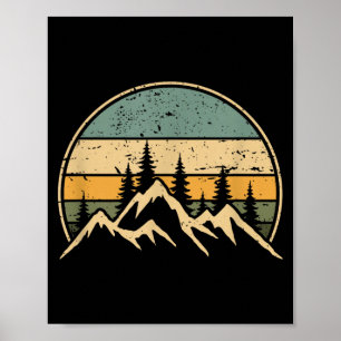 Póster Paisaje Montañoso Bosque Árboles Naturaleza Vida S