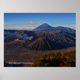 Póster Paisaje montañoso Monte Bromo Indonesia Viajes