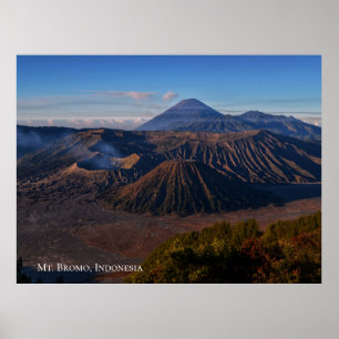 Póster Paisaje montañoso Monte Bromo Indonesia Viajes