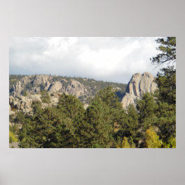 Póster Paisaje montañoso rocoso Foto Poster de pared natu