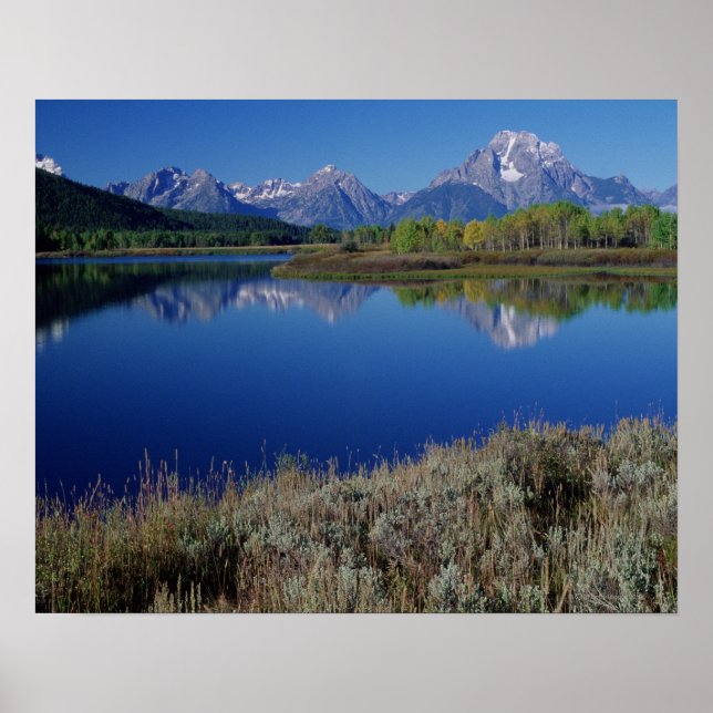 Póster Paisaje montañoso - Wyoming (Frente)