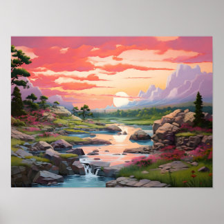 Póster Paisaje natural