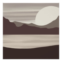 Paisaje Neutral del Lago de Montaña-