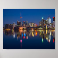 Paisaje nocturno de Toronto Canadá