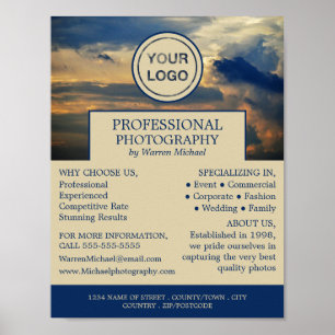 Póster Paisaje nublado, fotografía, contratación de fotóg