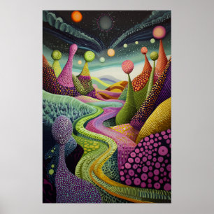 Póster Paisaje oncópico surrealista de 1806