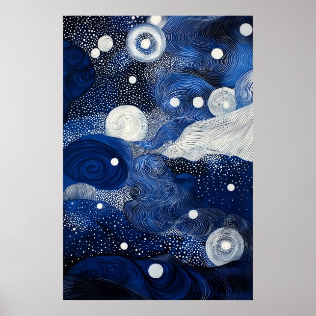 Póster Paisaje oncópico surrealista de 1807 (Frente)