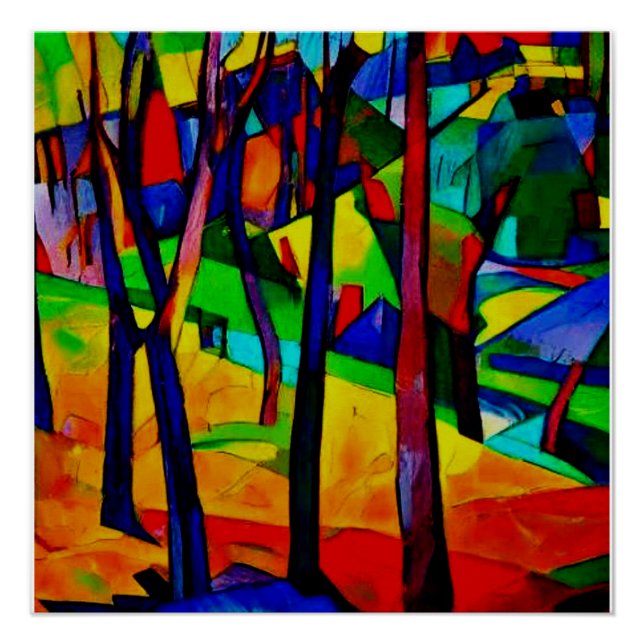 Póster Paisaje otoñal 3 (Anverso)