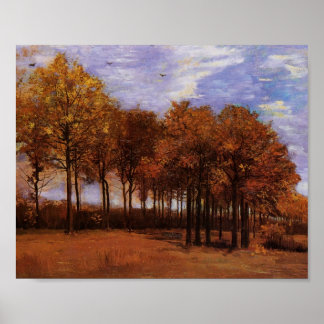 Póster Paisaje otoñal, Bella Artes Van Gogh