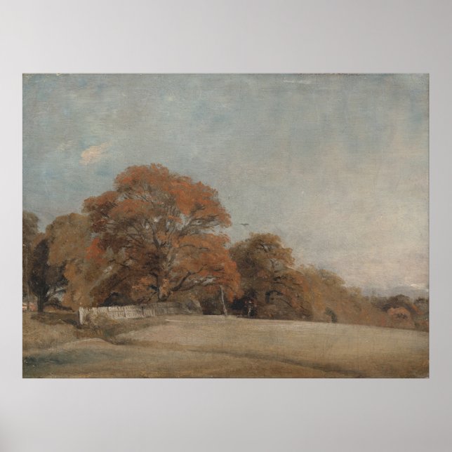 Póster Paisaje otoñal, Bergholt oriental - Conestable (Frente)