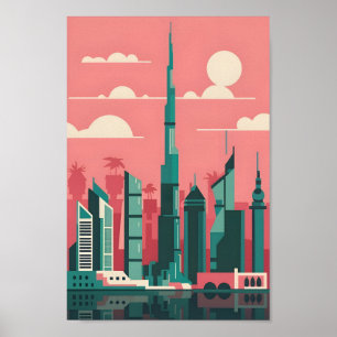 Póster Paisaje paisajístico 4K de Dubai Elegance