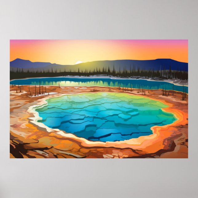 Póster Paisaje panorámico (Frente)