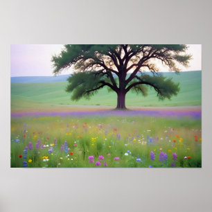 Póster Paisaje Panorámico La Naturaleza De Meadow Entorno