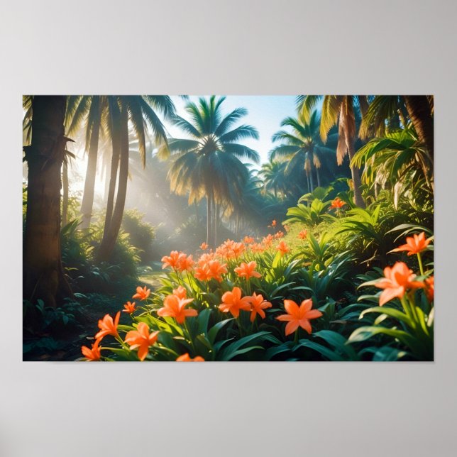 Póster Paisaje Panorámico Naturaleza Forestal Tranquilo P (Frente)