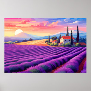 Póster Paisaje Panorámico Prairie