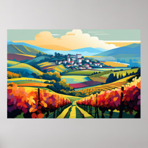 Póster Paisaje Panorámico Prairie