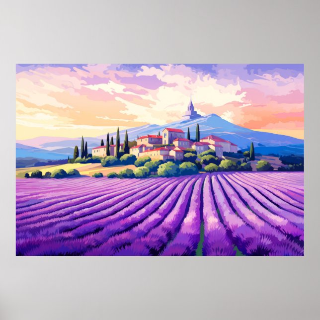 Póster Paisaje Panorámico Prairie (Frente)