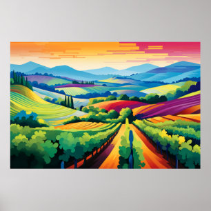 Póster Paisaje Panorámico Prairie