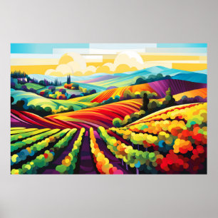 Póster Paisaje Panorámico Prairie