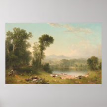 Paisaje pastoral - Asher Durand Bella Artes Poster
