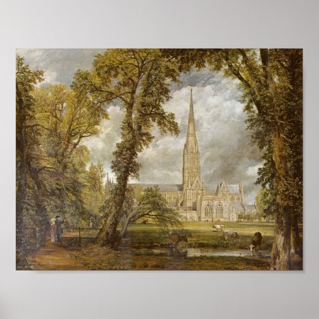 Póster Paisaje Pastoral - John Constable (Frente)