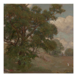 Póster Paisaje pastoral Louis Loeb (americano, 1866-1909)