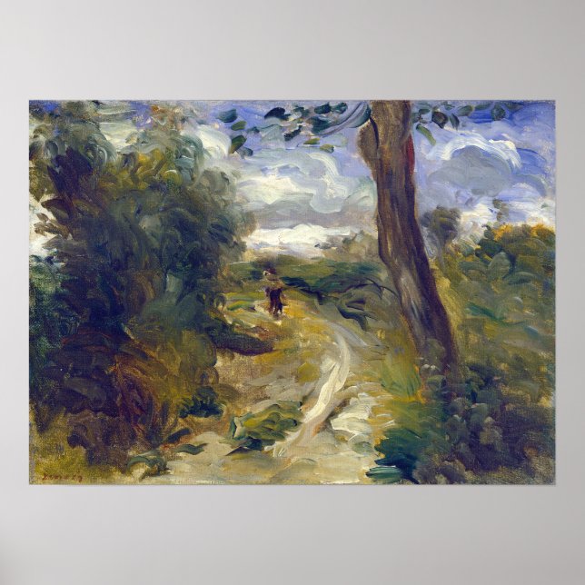 Póster Paisaje Pierre-Auguste Renoir entre tormentas (Frente)