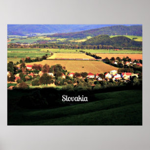 Póster paisaje pintoresco de Eslovaquia