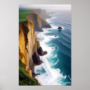 Póster Paisaje pintoresco de la naturaleza Naturaleza Tra