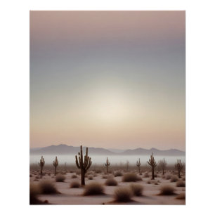 Póster Paisaje pintoresco Desert Naturaleza fondo arte