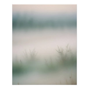 Póster Paisaje pintoresco Mist Nature Background Art